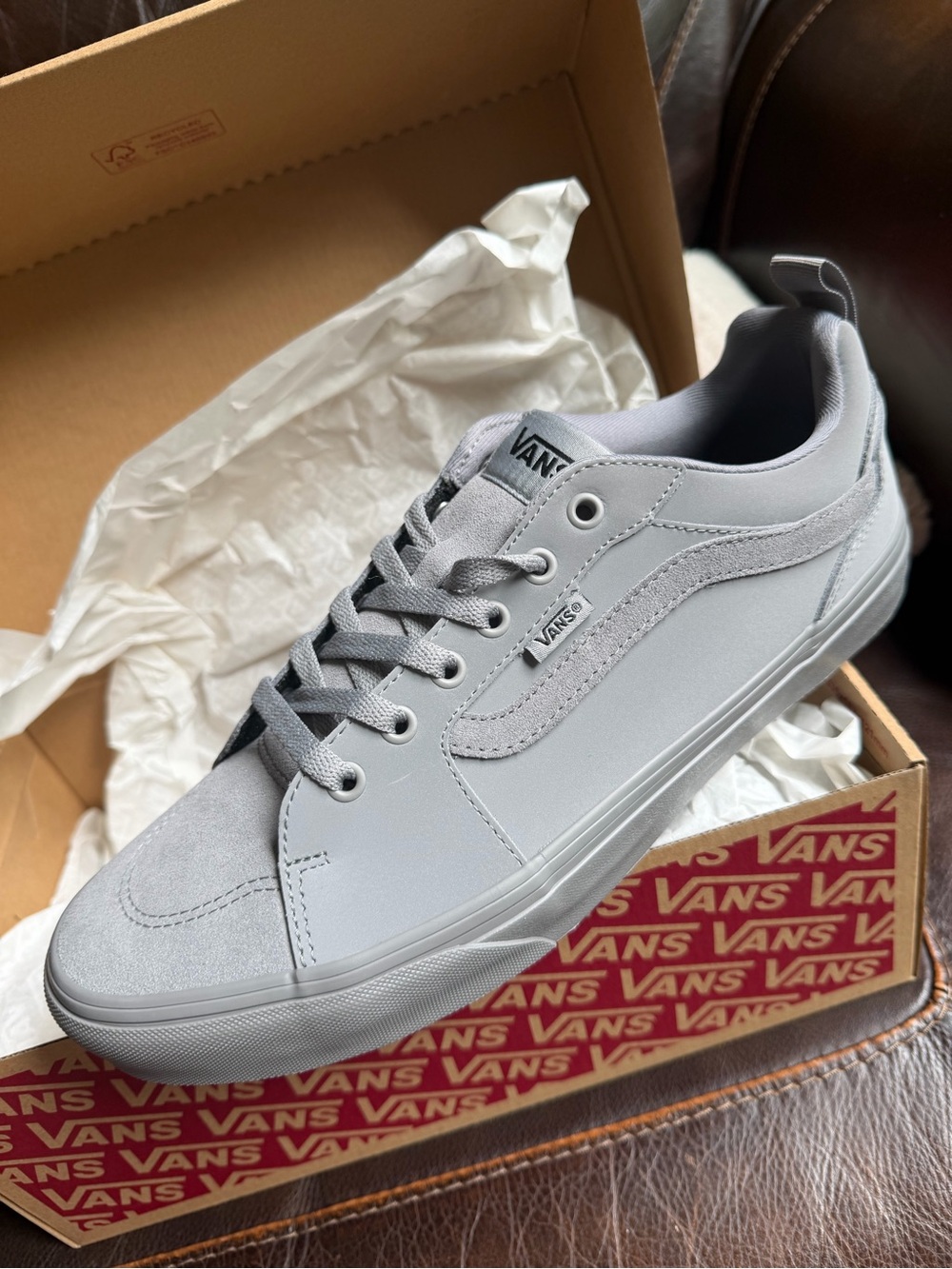 Vans FILMORE Men's Low-Top Skate Sneakers in Light Gray size 11 NIB